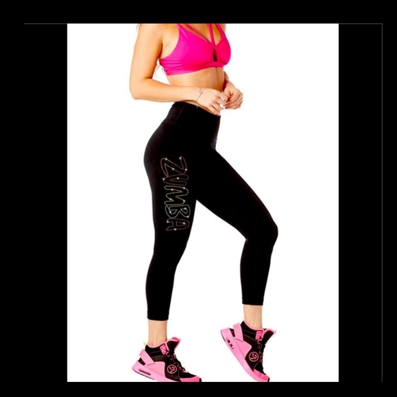 Zumba Fitness Pants - Zumba swarovski crystal cropped leggings